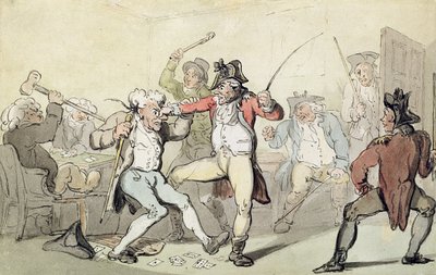 Betrug beim Kartenspiel von Thomas Rowlandson